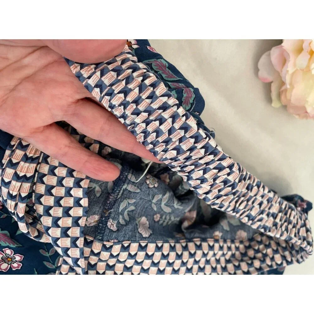 Matilda Jane Navy Floral A Day Off Pants Size S Cottagecore Tweecore Prettycore
